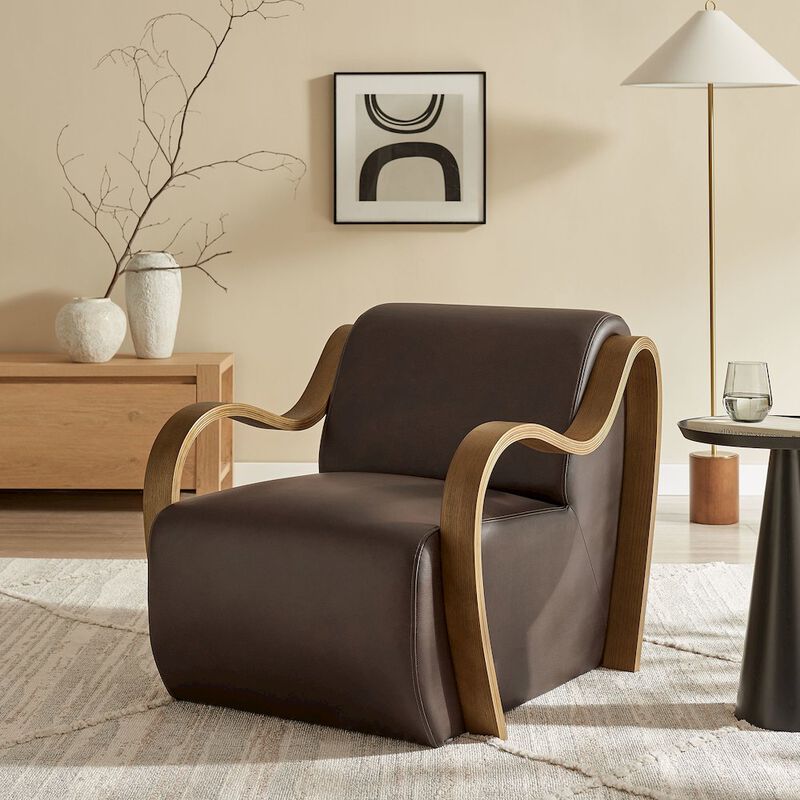 Atrium Vegan Leather Accent Armchair image number 7