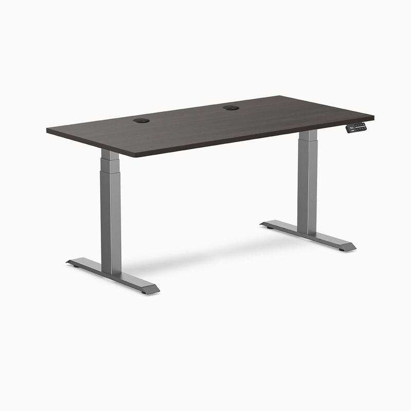 Desky Dual Laminate Sit Stand Desk image number 0