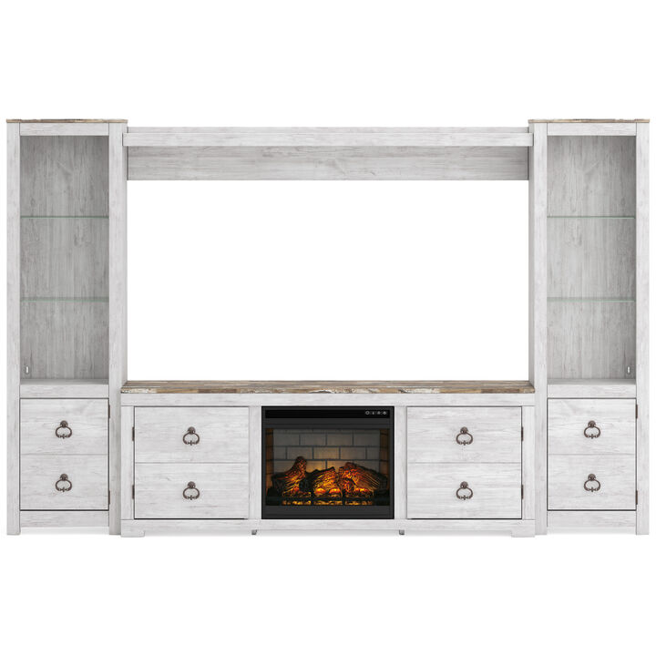 Willowton 4-Piece Entertainment Center