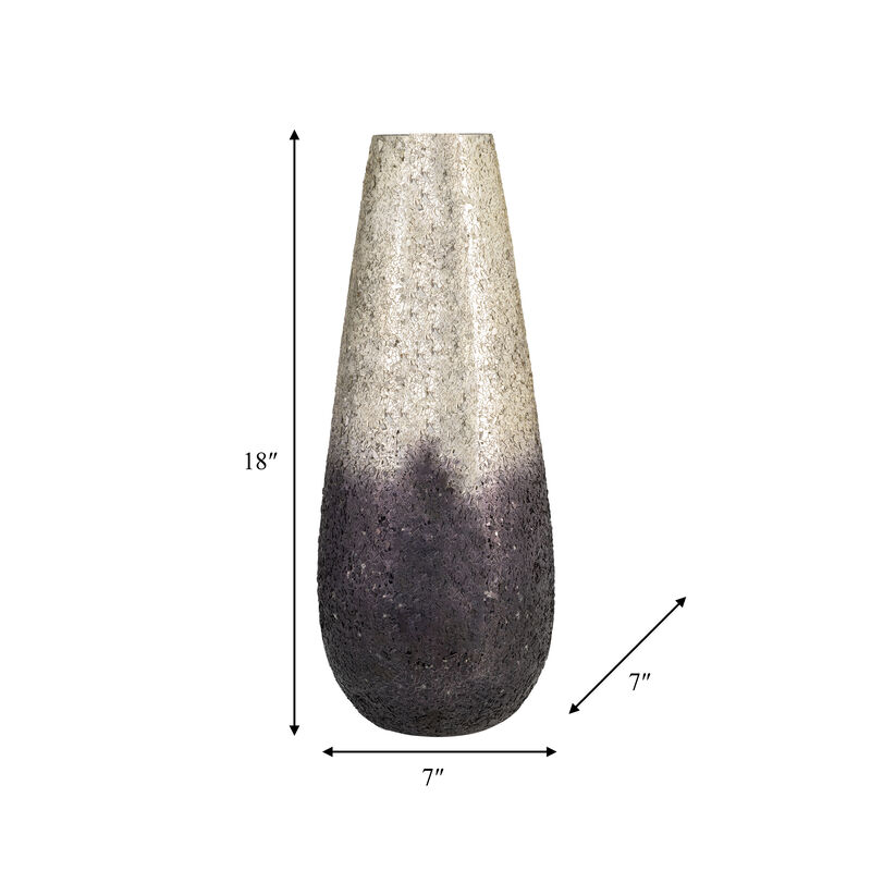 Glam Ombre Crackle Vase