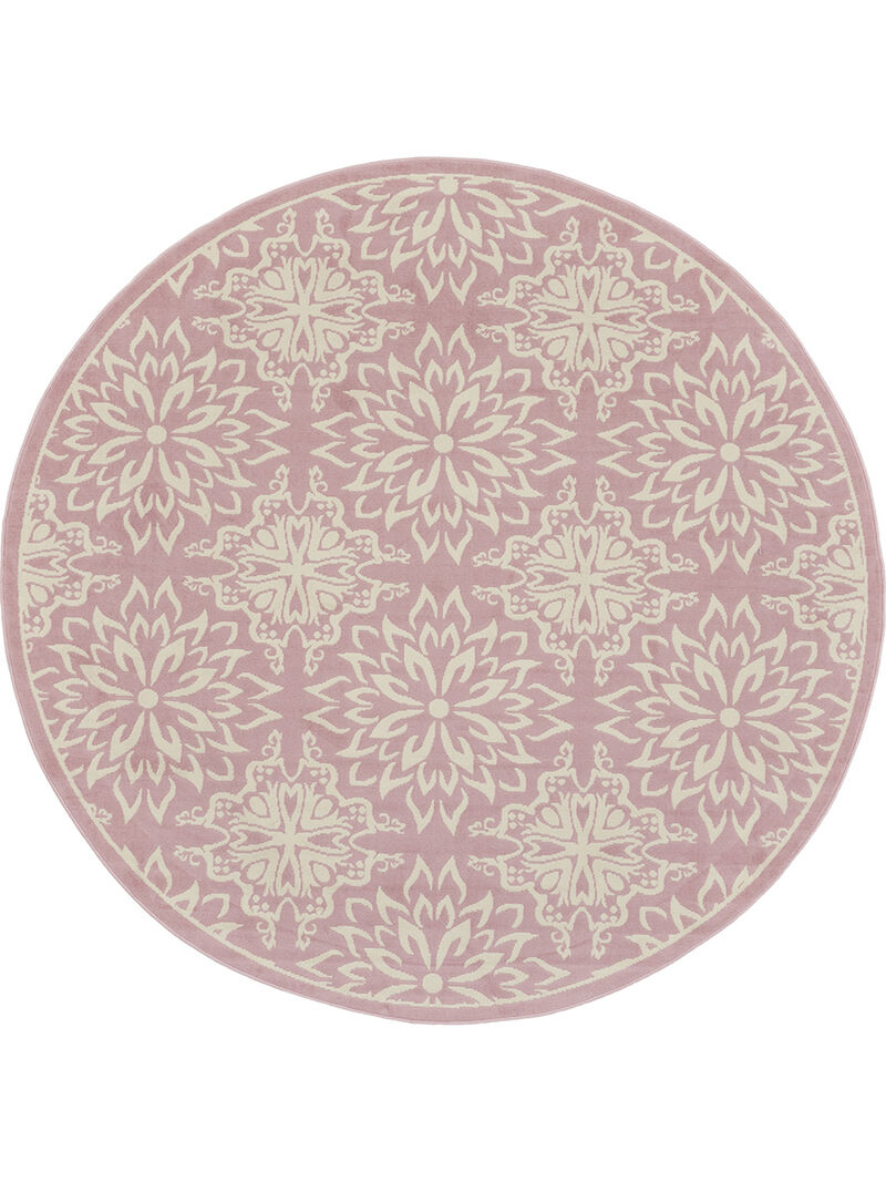 Jubilant JUB06 Ivory/Pink 8'6" x 12' Rug
