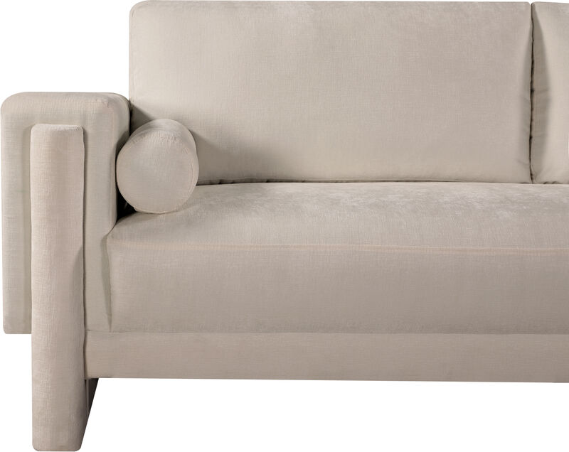Meridian Furniture Madeline Beige Chenille Fabric Sofa image number 7