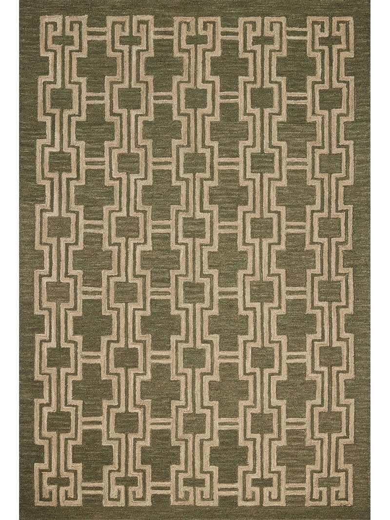 Barrow BAR02 Moss/Beige 8'6" x 11'6" Area Rug by Jeremiah Brent x Loloi