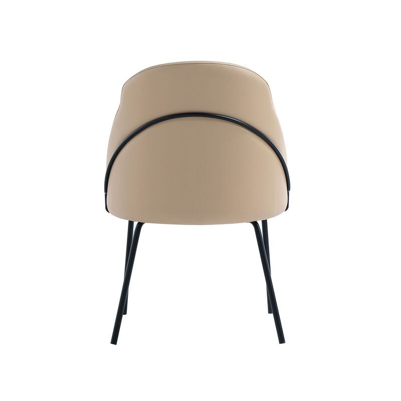 Gracie Dining Chair in Tan and Black
