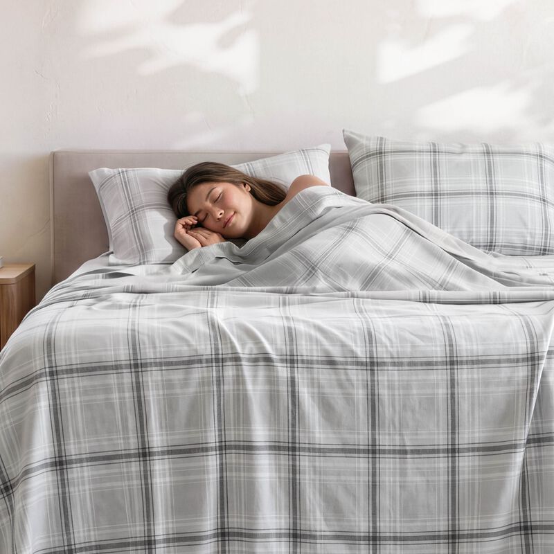 Printed Pattern Ultra Soft Brushed Sheet Set image number 2