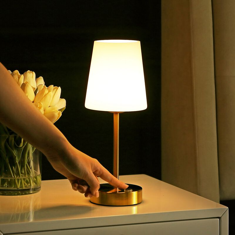 Carson Modern Minimalist Iron Rechargeable Integrated LED Table Lamp