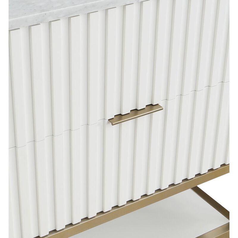 Meridian Furniture Monad White Bathroom Vanity