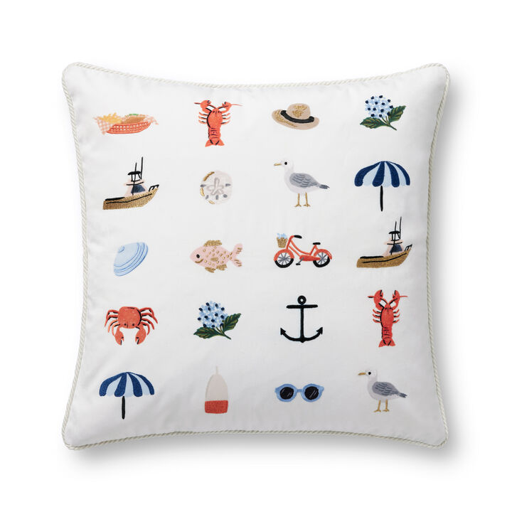PRP0054 Seaside Pillow Collection by Rifle Paper Co. &times; Loloi