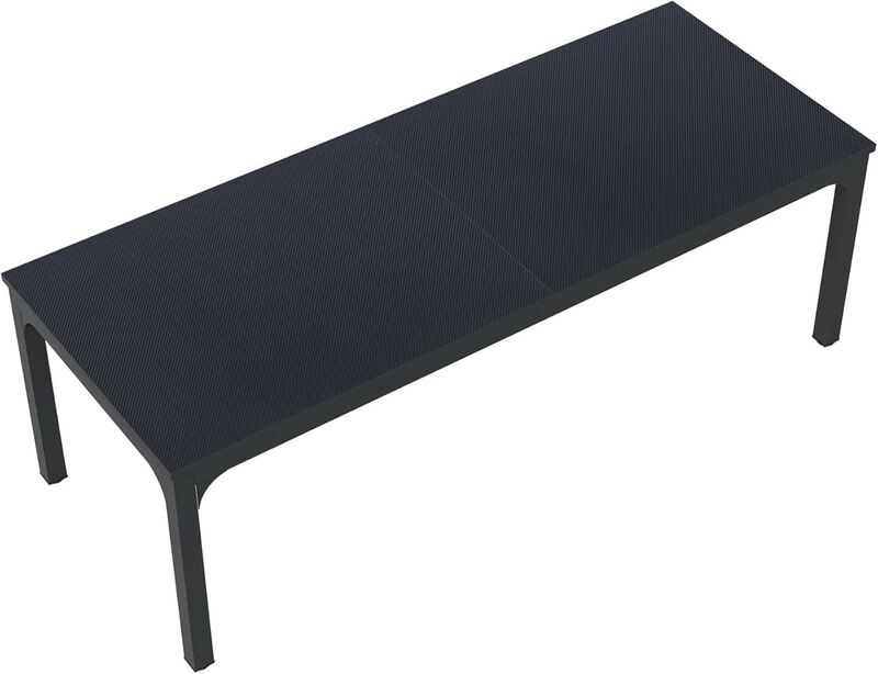 ShipItFurniture Black 78" Rectangular Dining Table, Seats 6&ndash;8 image number 0