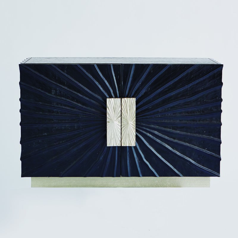 Pleated Two-Door Cabinet