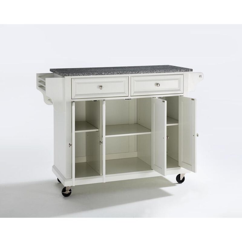Full Size Granite Top Kitchen Cart