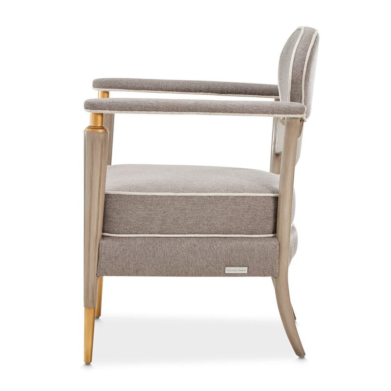Michael Amini St. Charles Accent Chair - Dove Gray