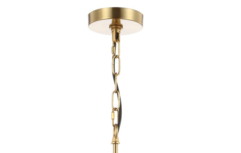 Colin Adjustable Iron/Glass Retro Hurricane LED Pendant image number 7