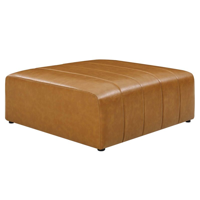 Bartlett Vegan Leather Ottoman Brown EEI-4401-TAN
