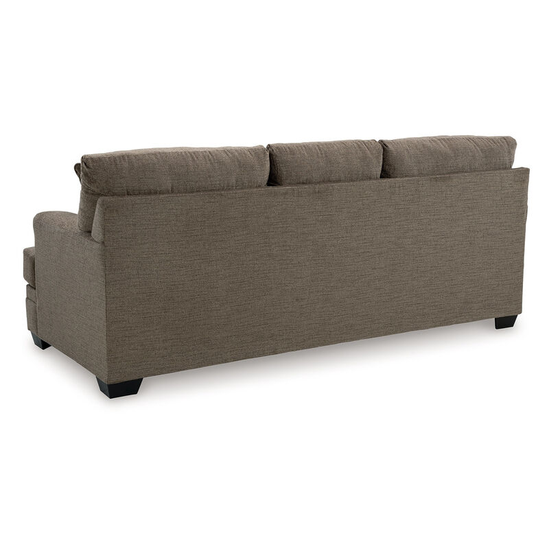 Ead Sofa, 4 Accent Throw Pillows, Foam, Nutmeg Brown Polyester 92 Inch image number 4