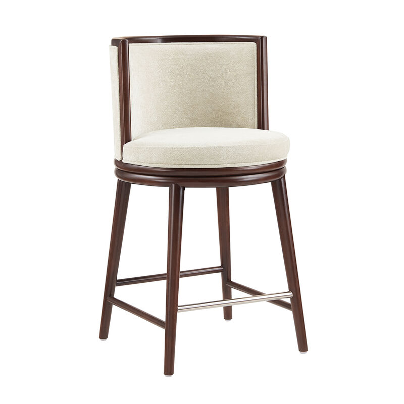 Evalyn Cream Bar Stool
