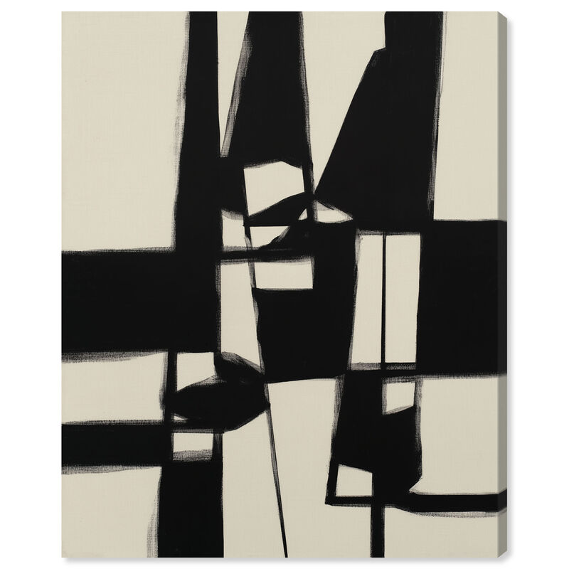 Binary Fracture I Abstract Canvas Print by Art Remedy image number 0
