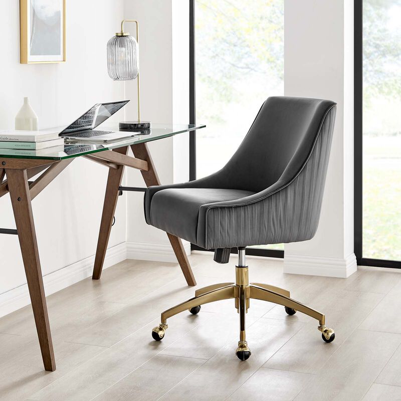 Modway Furniture - Discern Performance Velvet Office Chair image number 4
