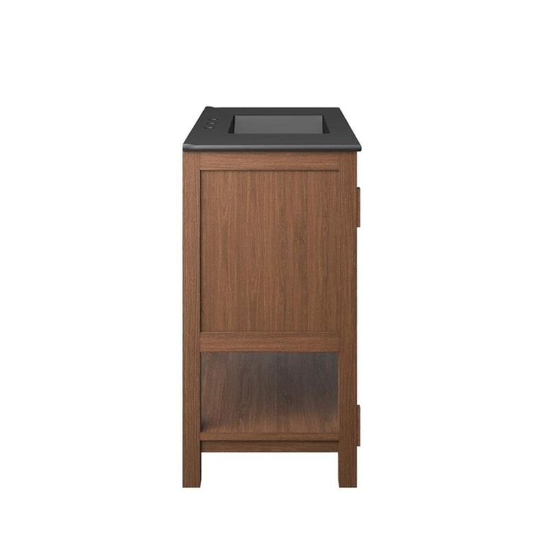 Modway EEI-6535-WAL-BLK Ashlyn 36&rdquo; Wood Bathroom Vanity, Walnut Black image number 4