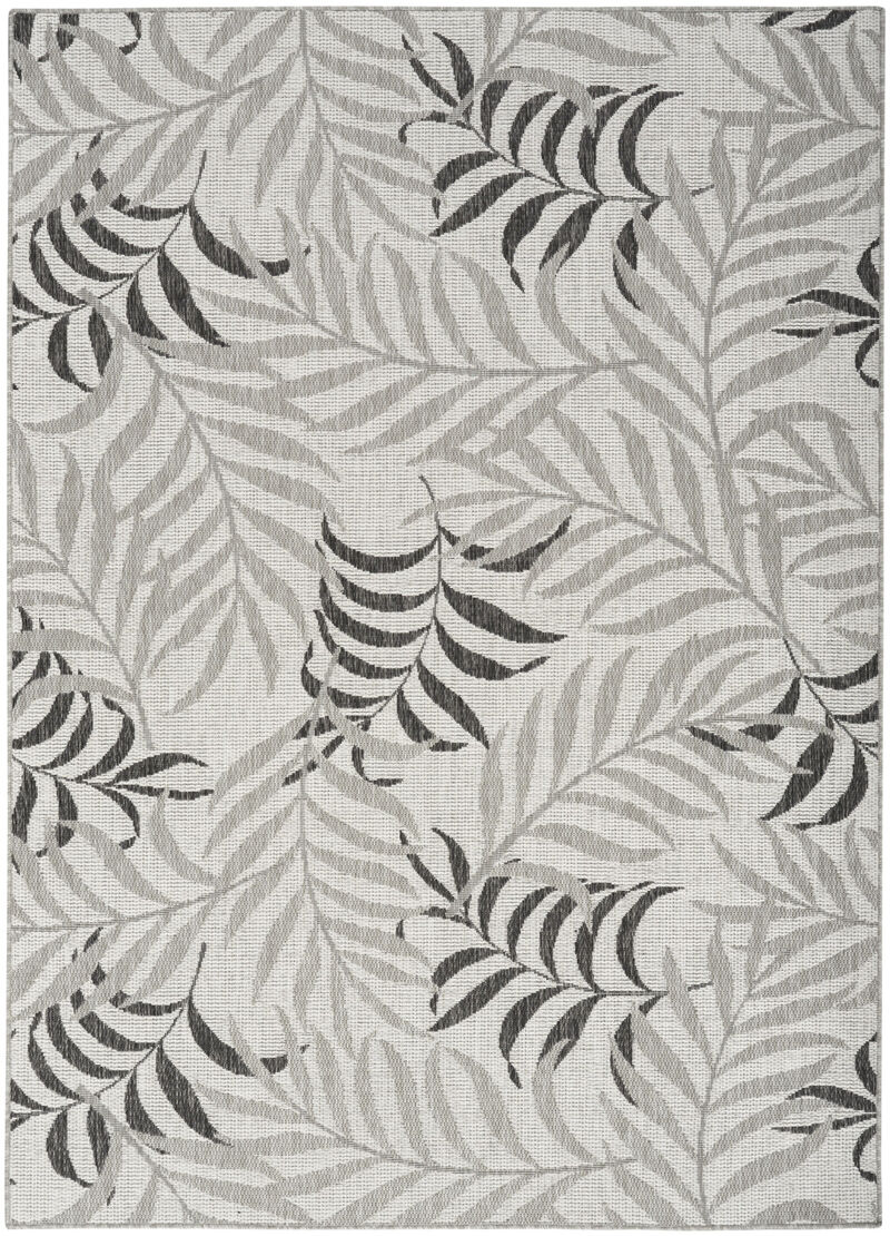 HomeRoots Palm Leaf Indoor Outdoor Area Rug image number 0