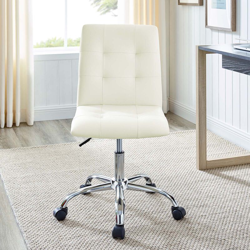 Modway Furniture - Prim Armless Mid Back Office Chair Orange image number 8