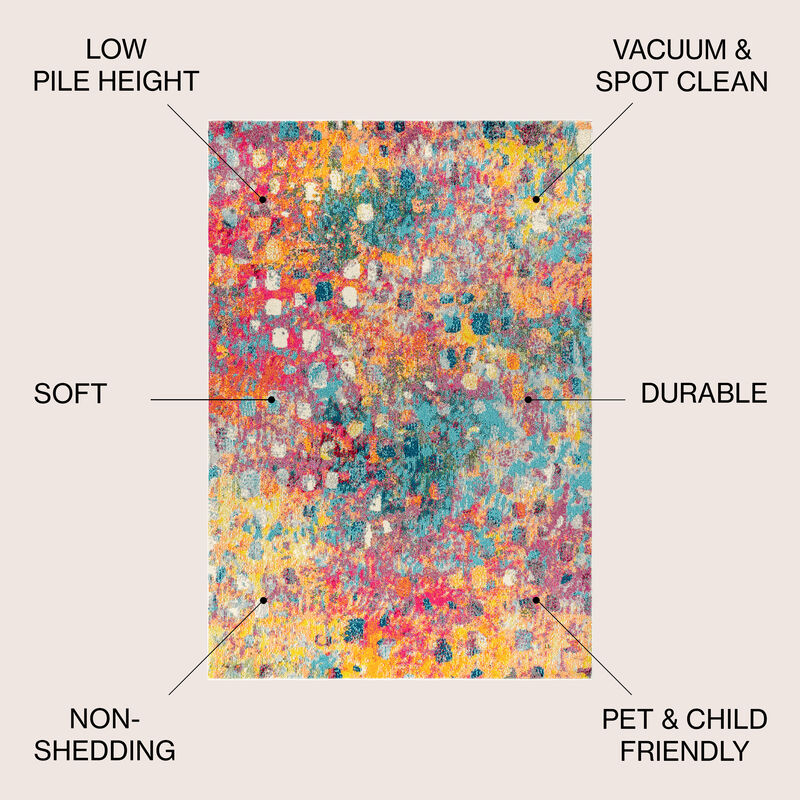 Inspired Contemporary Pop Modern Abstract Area Rug