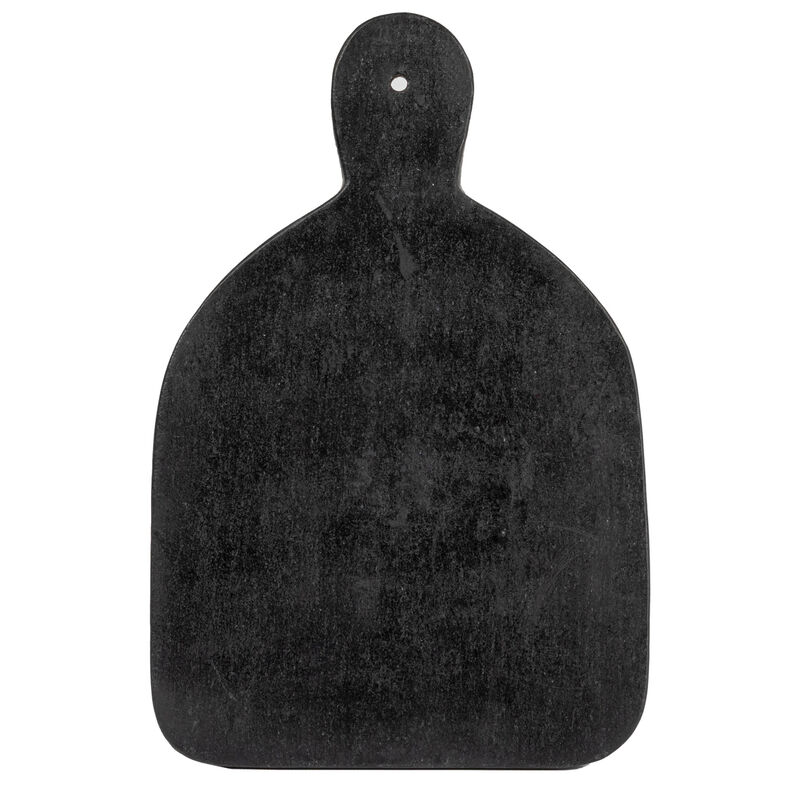 Wide Marble Cutting or Charcuterie Board with Handle, Black image number 2