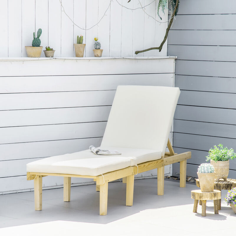 Hivvago 4-Position Outdoor Chaise Lounge for Deck & Pool image number 6