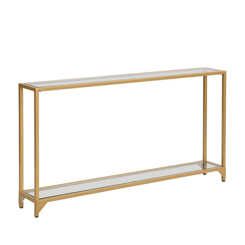 Carolina Living Graydon Slim Console Table - Gold
