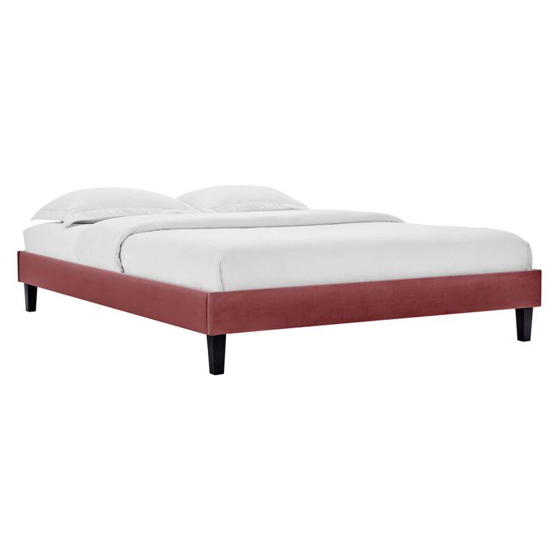 Modway - Reign Twin Performance Velvet Platform Bed Frame image number 0