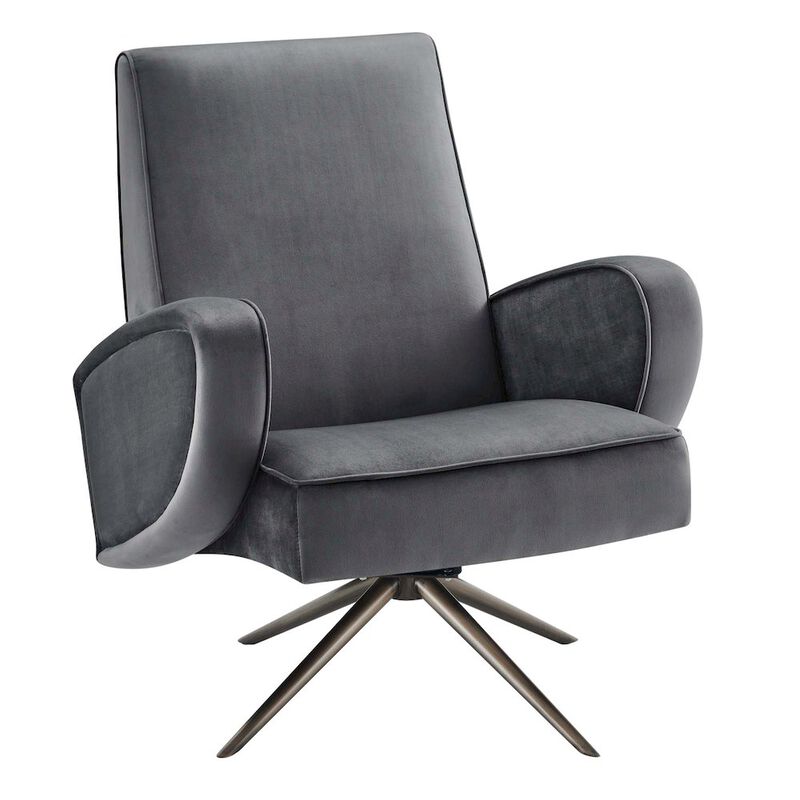Superior Performance Velvet Swivel Chair image number 0