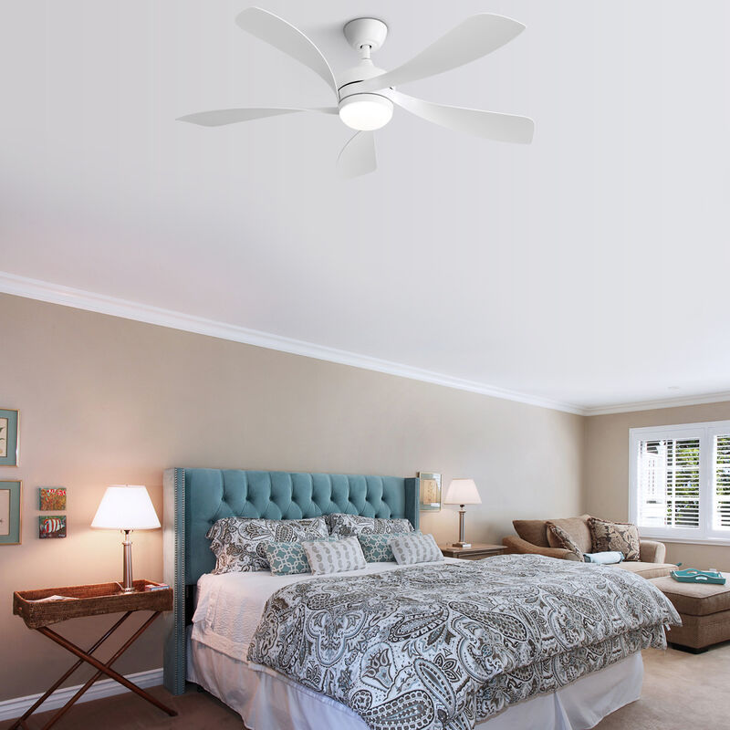 ELEMENT ACE 52 Inch Modern LED Ceiling Fan with Dimmable Lighting and Remote Control for Indoor Climate Comfort image number 1