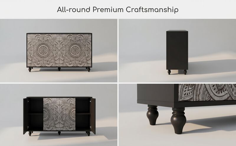 Judtik Embossed Sideboard image number 3