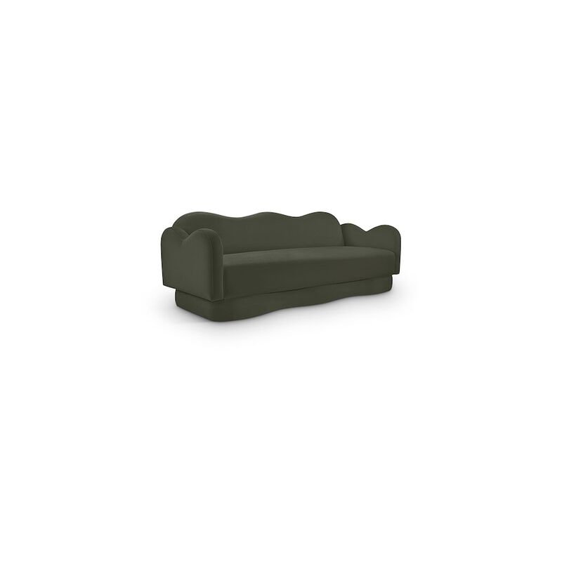 Meridian Furniture Bloom Green Velvet Sofa