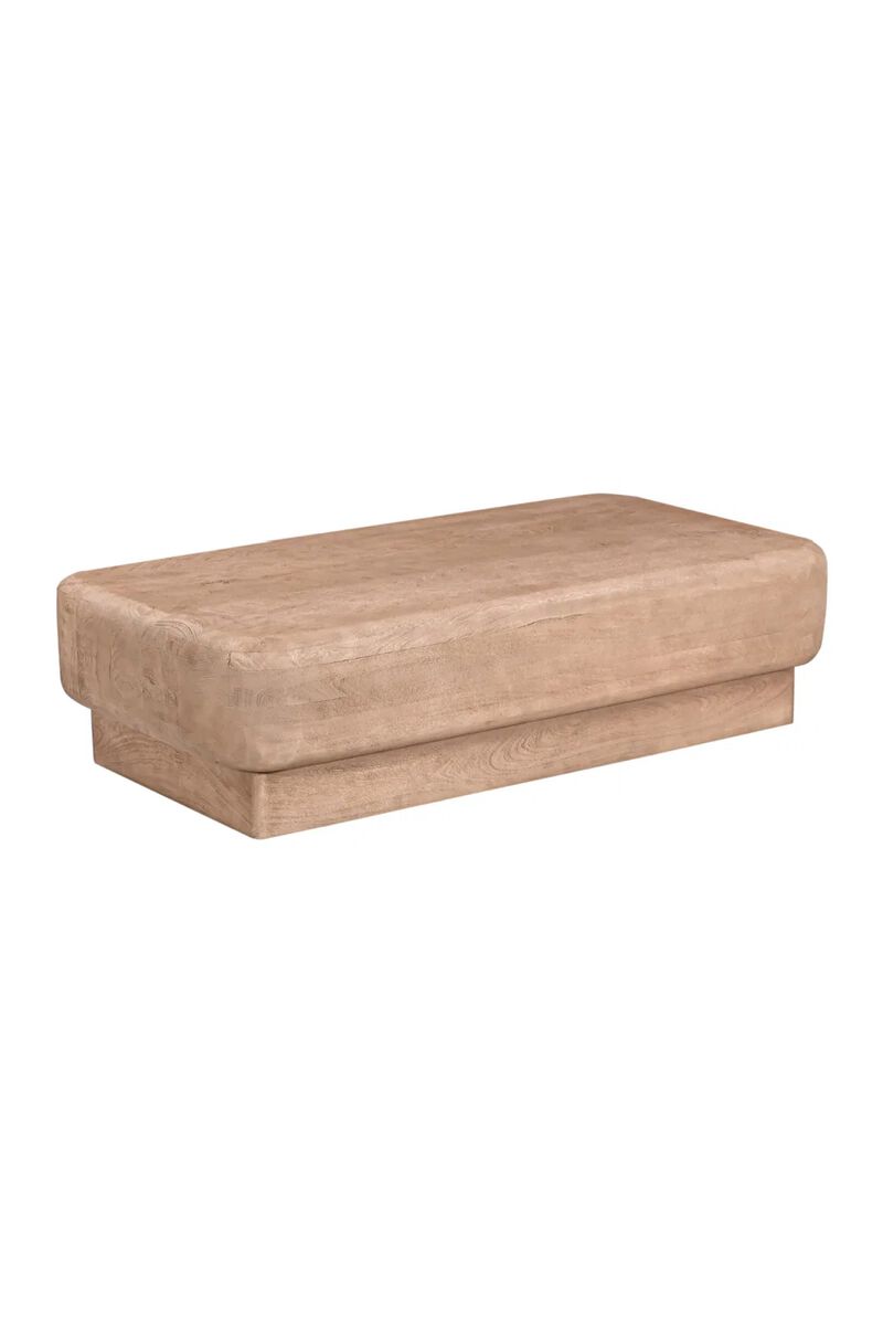 Natural Mango Wood Coffee Table | OROA Modern Bruno image number 2