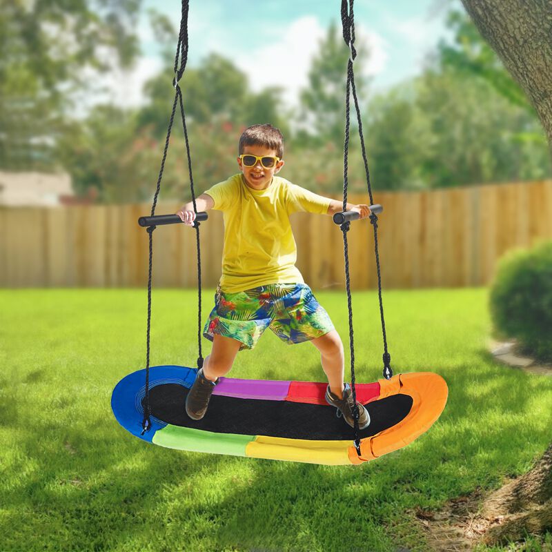 Saucer Tree Swing Surf Kids Outdoor Adjustable Swing Set