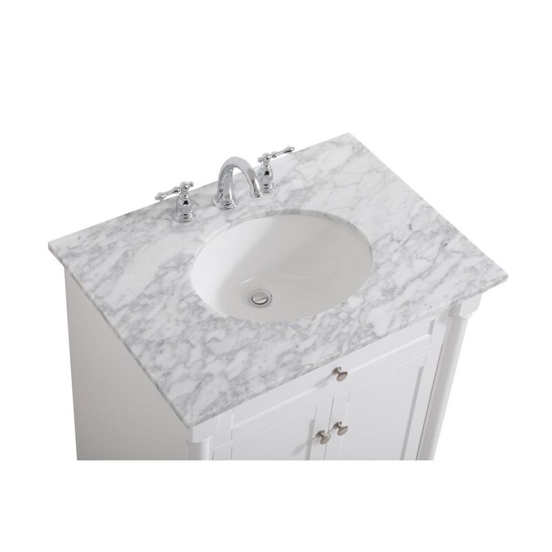 Elegant Kitchen and Bath 30 inch Single bathroom vanity in  White