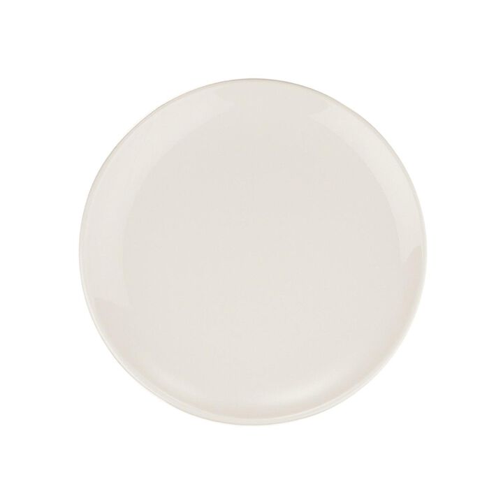Gourmet dia.7.5" Round Warm White Porcelain Plate (Set of 4)