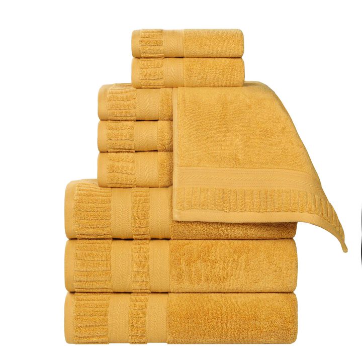 Zero Twist Cotton Towel Set Medium Weight Quick Dry Bath Towels