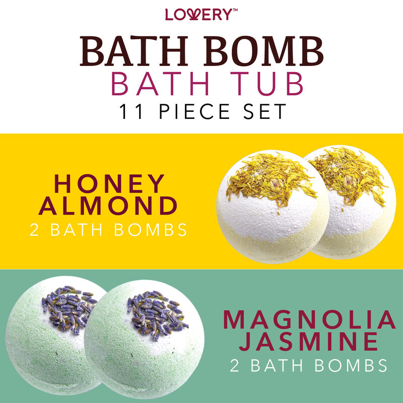 Lovery Bath Bombs Gift Set - 10 XL Bath Fizzies with Shea & Coco Butter image number 2