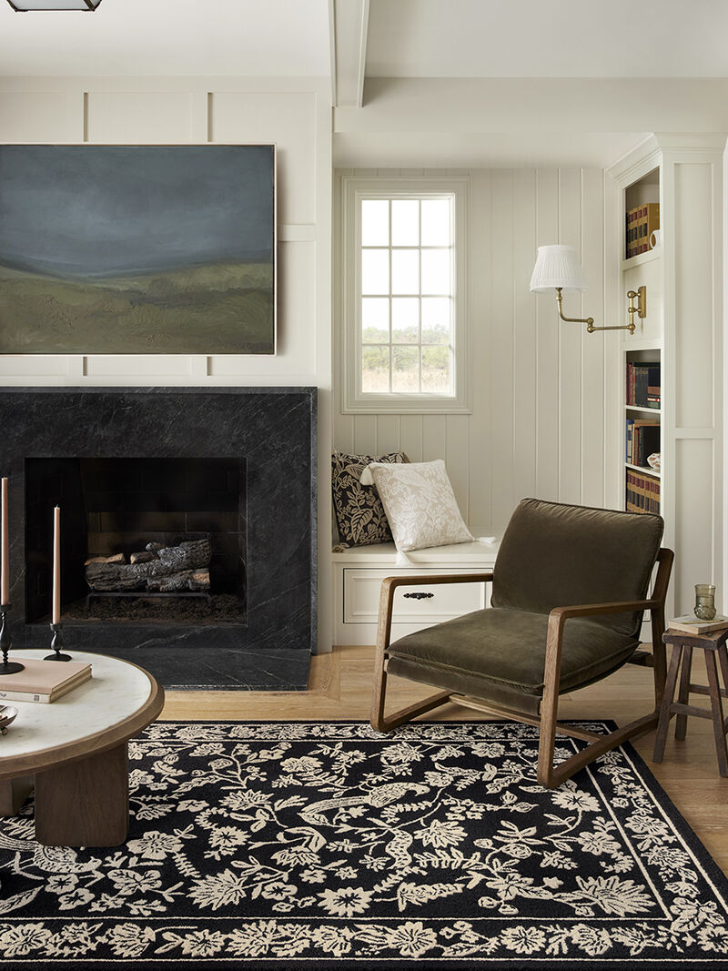 Arboretum ARB01 Black 8'6" x 12' Rug