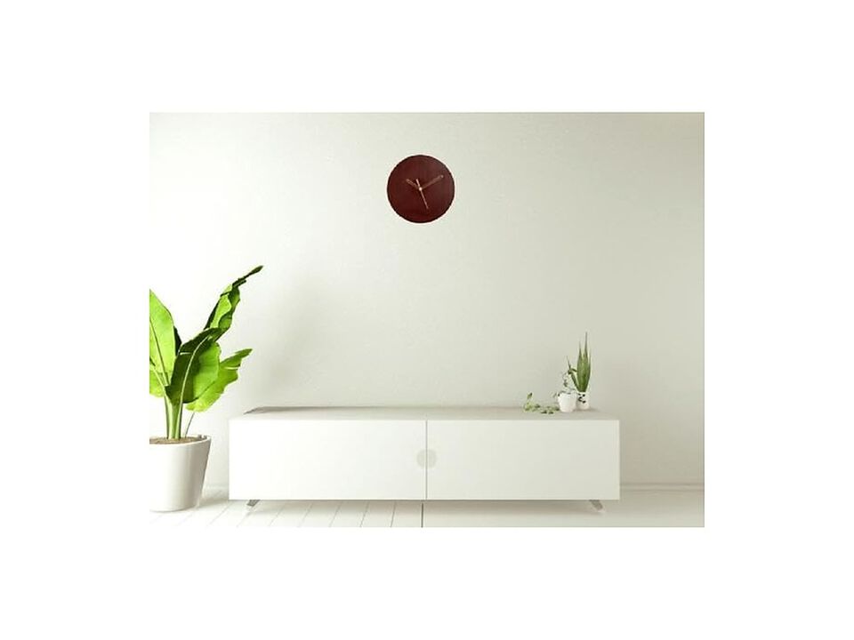 Rosewood Wall Clock Home Decor