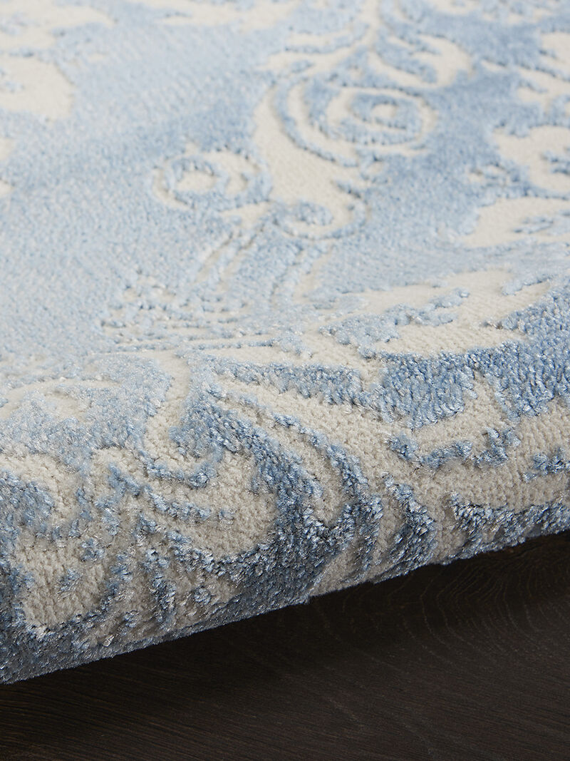 Elation ETN03 Ivory/Blue 4' x 6' Rug