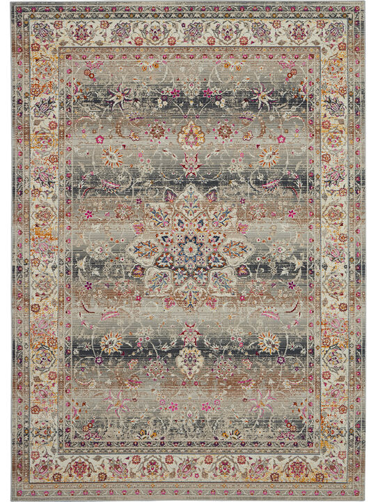 Vintage Kashan VKA01 Gray 5'3" x 7'10" Rug