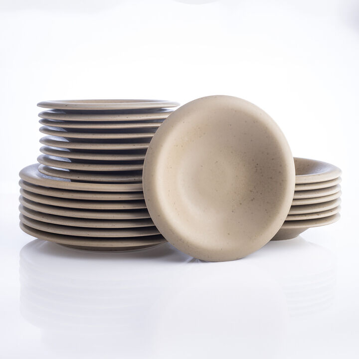 Porto by Stone Lain Semplice Stoneware 24 Piece Dinnerware Set