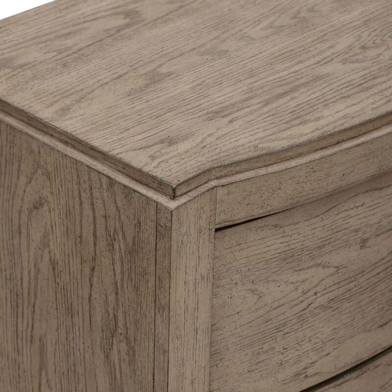 Liberty Furniture Bedroom Nightstand with Charging Station AC, USB-A, USB-C - Burnished Beige Oak image number 6