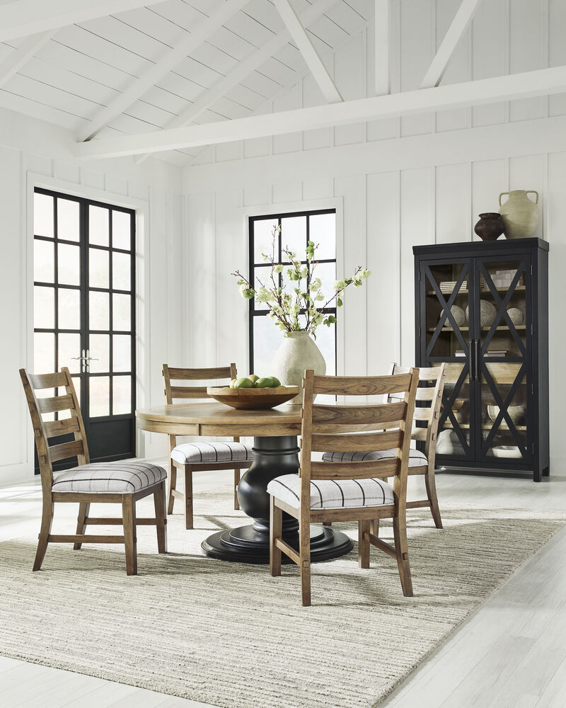Ridgester Round 5-Piece Dining Set in Brown image number 1
