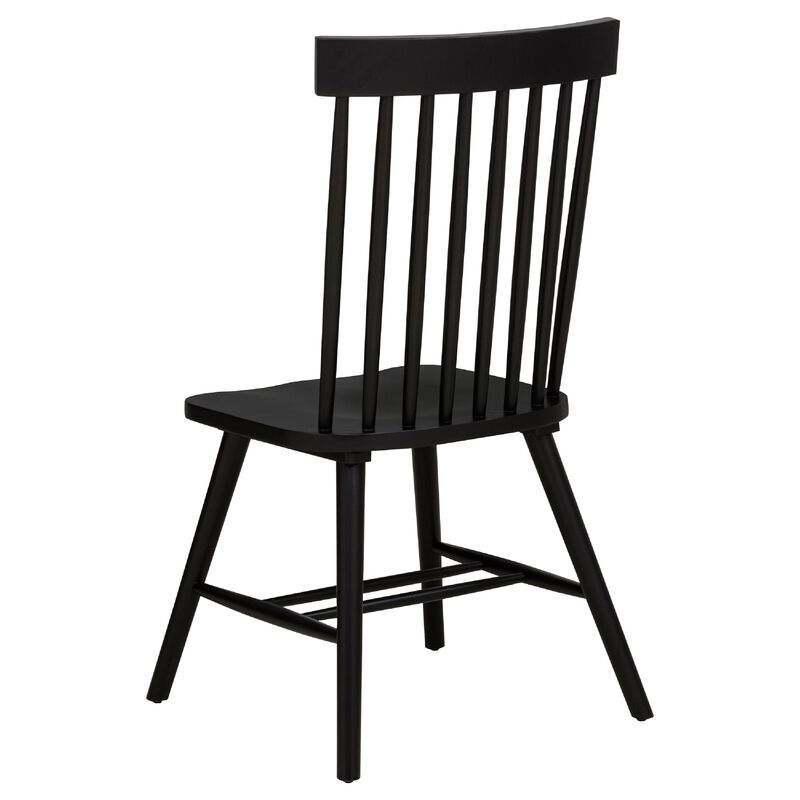 Andy Dining Side Chair Set of 2, Windsor Spindle Back image number 5
