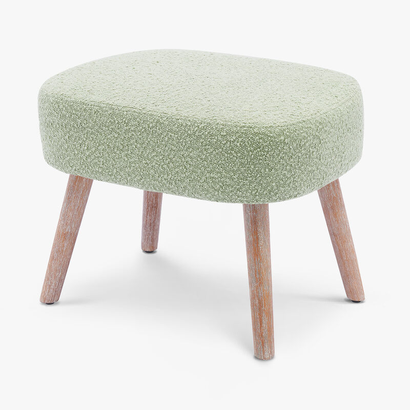 WestinTrends Genevieve 21" Wide Square Upholstered Cushion Ottoman Foot Stool