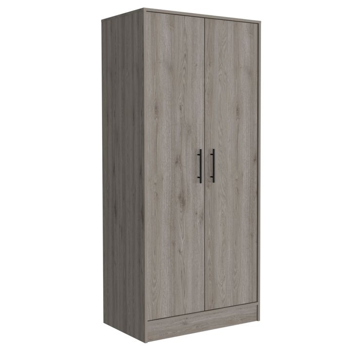 Ambery 180 Armoire, Two Shelves, Double Door, Metal Rod, One Drawer